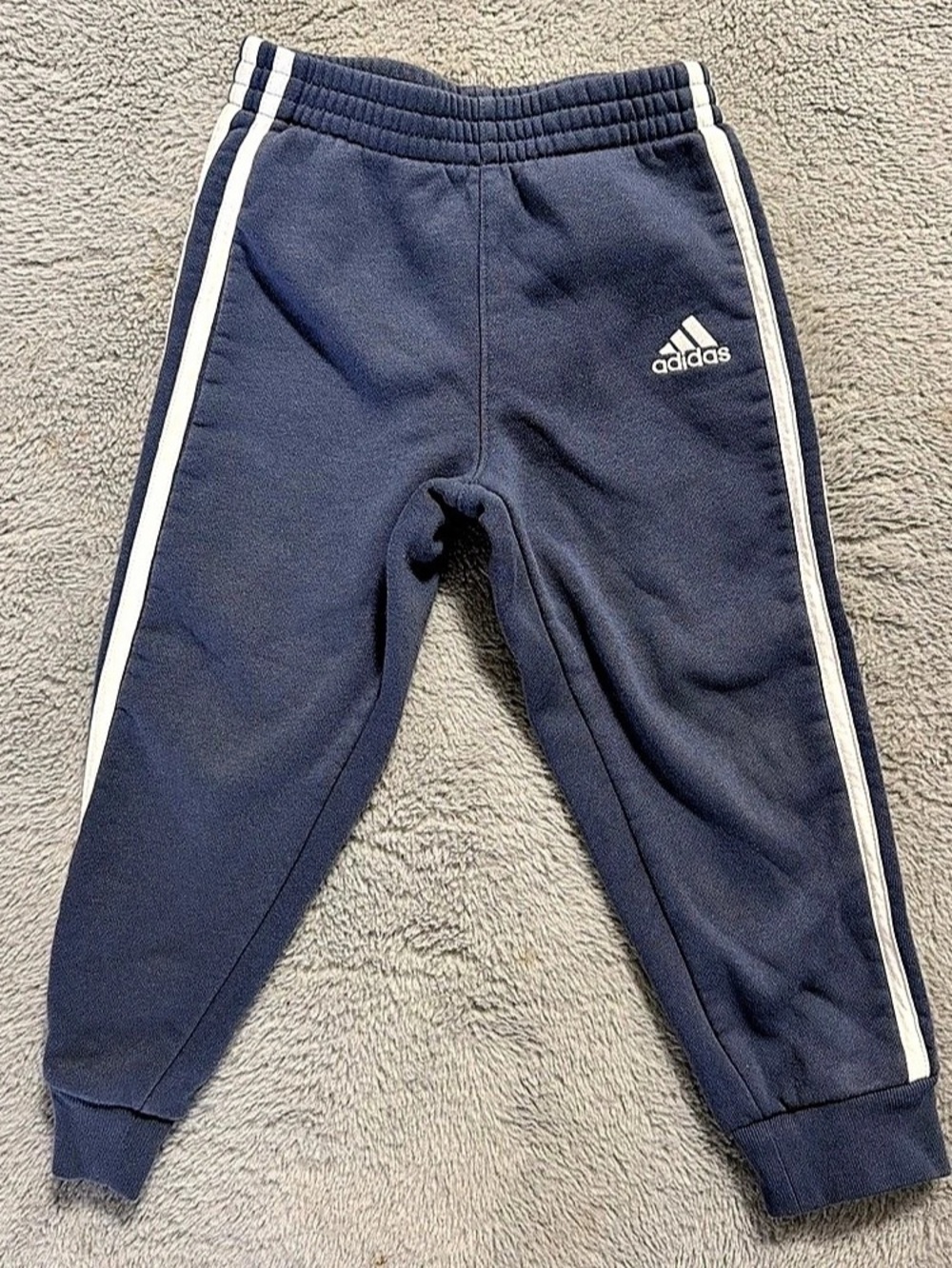 adidas Toddler Boys 3-Stripes Fleece Jogger Pants Blue 3T
